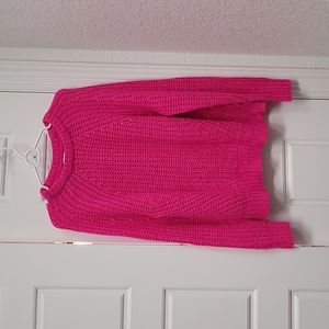 Hot Pink cropped sweater